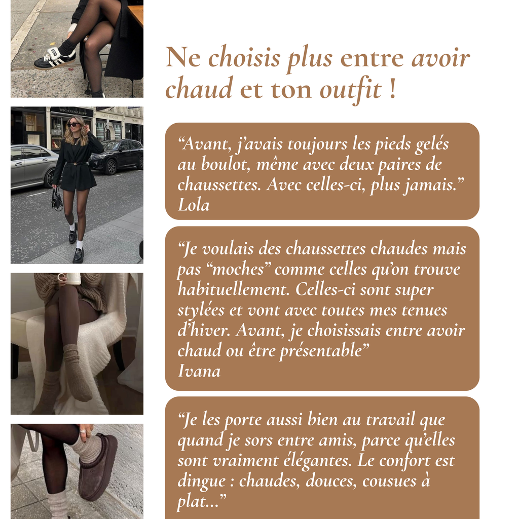 Chaussettes en laine de mérinos